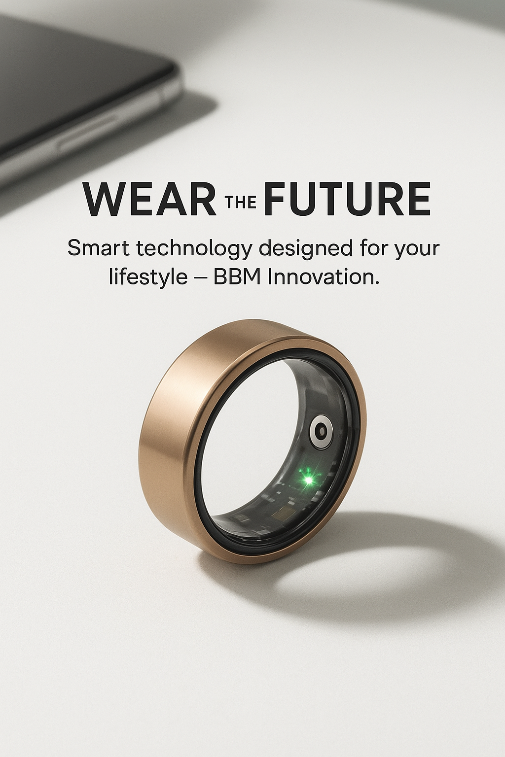 R02 Smart Ring Military Grade Titanium Steel Shell Health Monitoring IP68 & 3ATM Waterproof Multi-Sport Modes